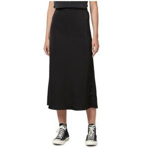 Buffalo David Bitton Adler Satin Midi Skirt Size S